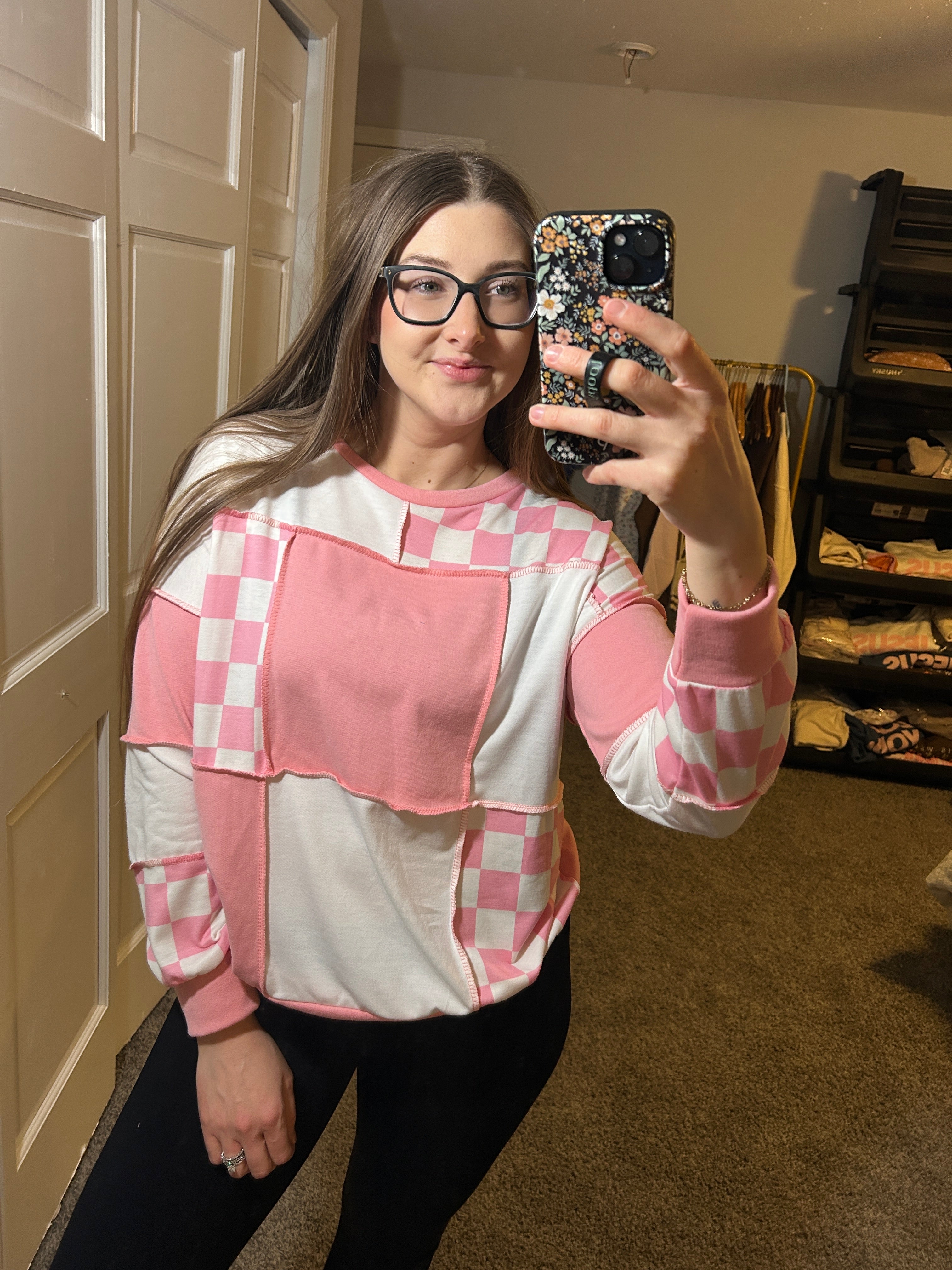 Bubblegum Patchwork Pullover