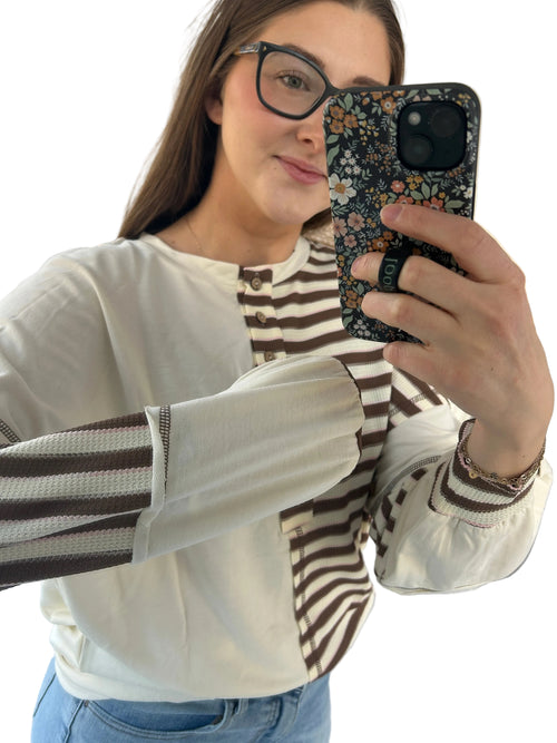 Easy Days Striped Pullover