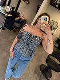Navy Belle Top