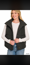 Black Puffer Vest
