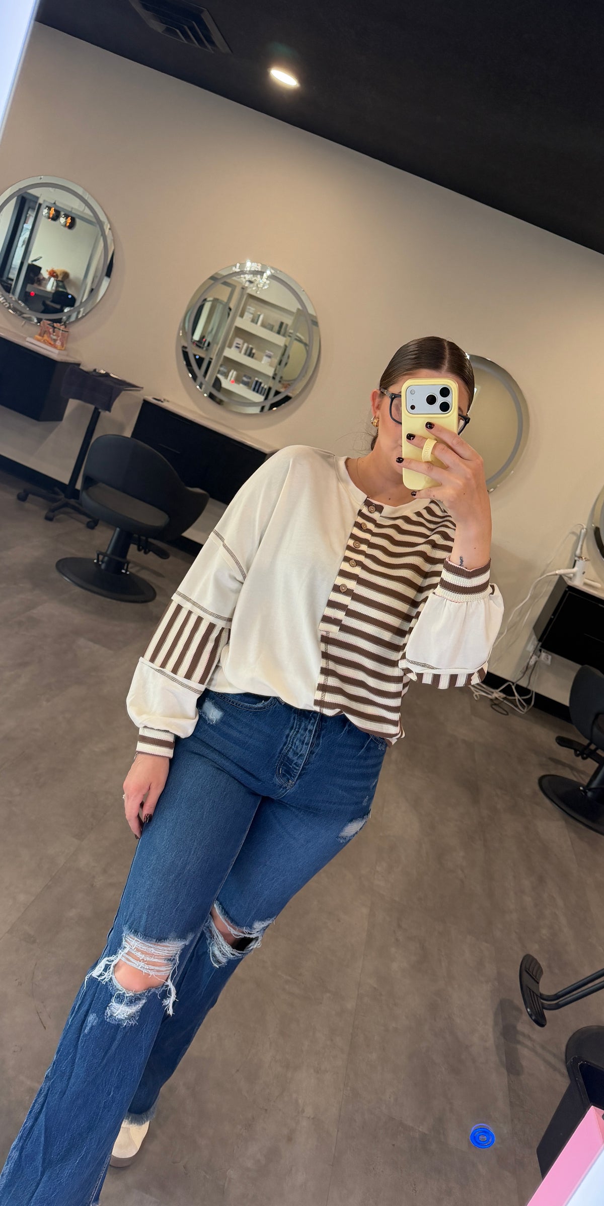 Easy Days Striped Pullover