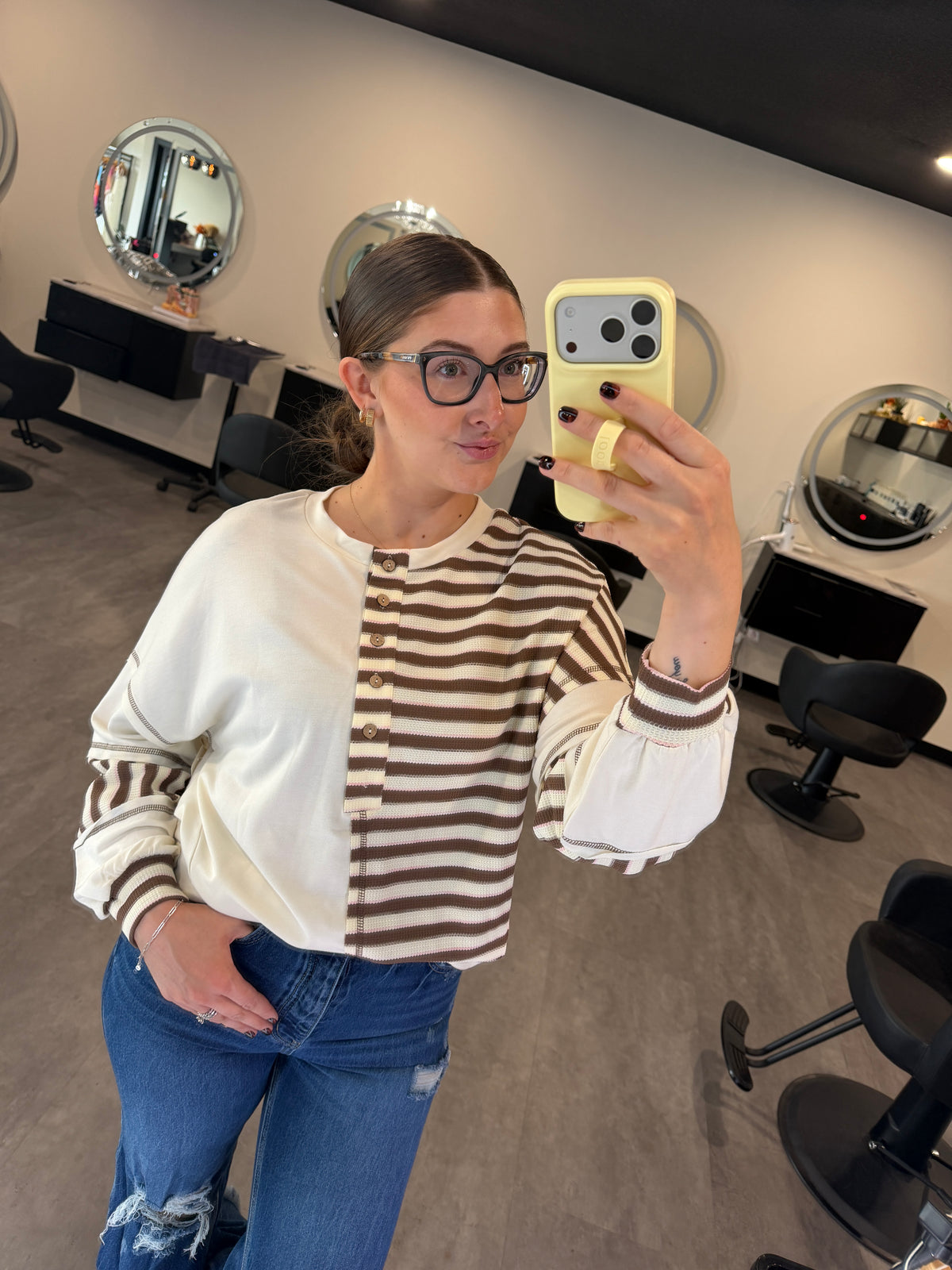 Easy Days Striped Pullover