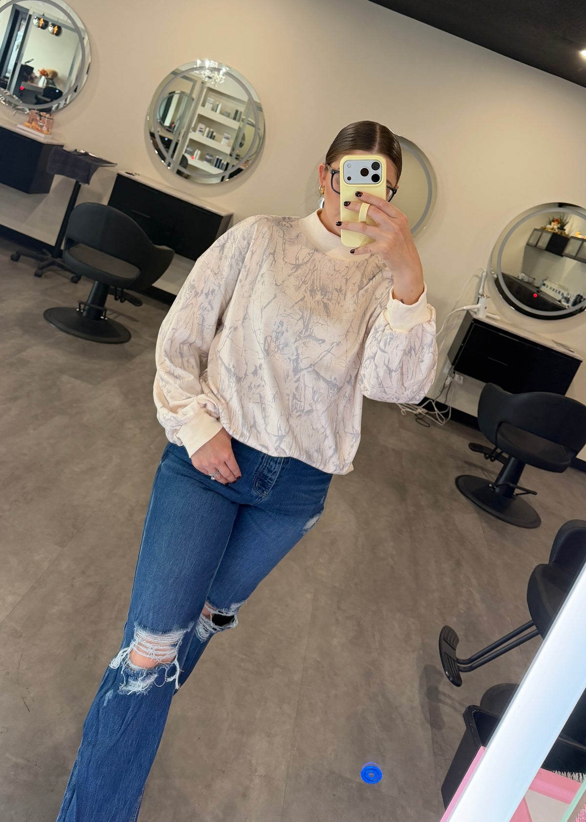 Camo Cutie Mock Neck