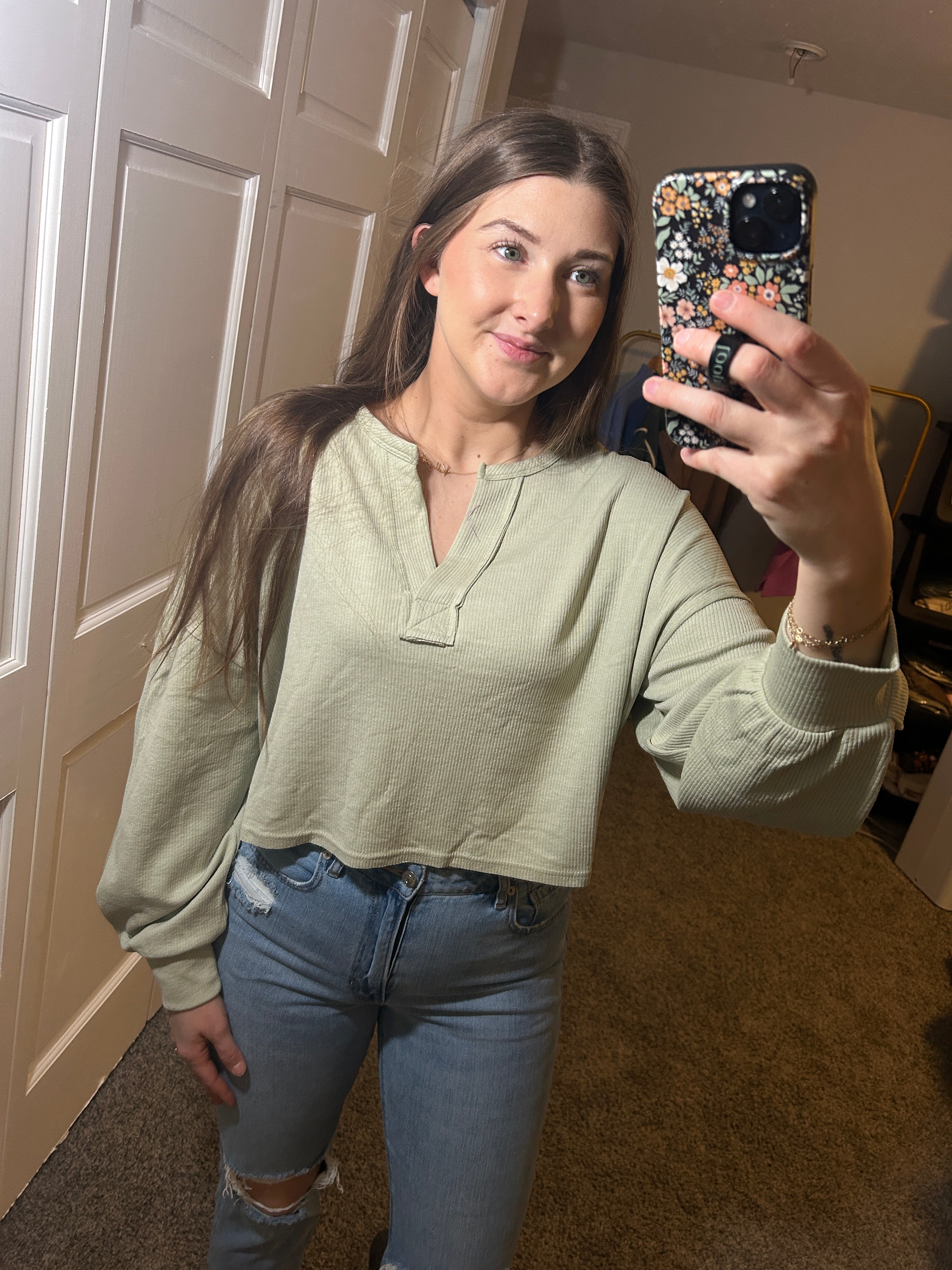 Lucky Me Cropped Pullover